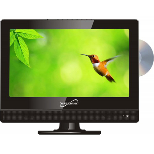 Supersonic 13.3` LED Widescreen HDTV with DVD Player - SC-1312