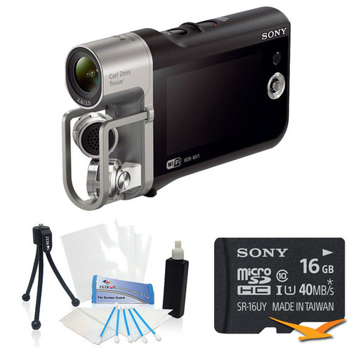Sony HD Camcorder with Premium Audio - Music Video Recorder Bundle