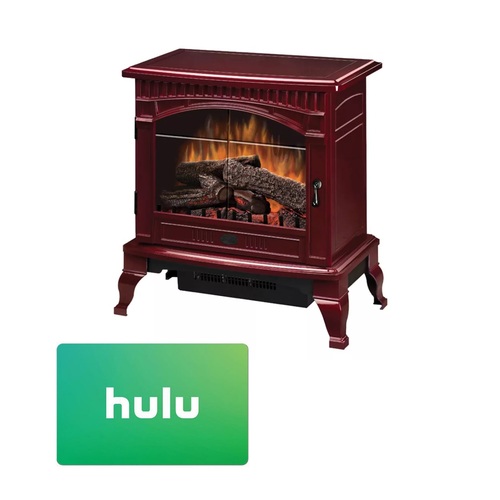 Dimplex Electric Stove-Style Fireplace w/Hulu $25 Gift Card - DS5629CR