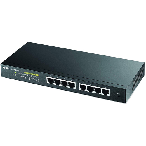 ZyXEL Communications 8-port GbE Smart Managed PoE Switch - GS1900-8HP