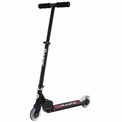 Razor Black Label A Kick Scooter with Clear Wheels