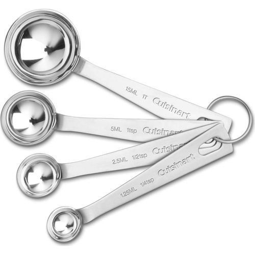 Cuisinart Set of 4 Stainless Steel Measuring Spoons (CTG-00-SMP)