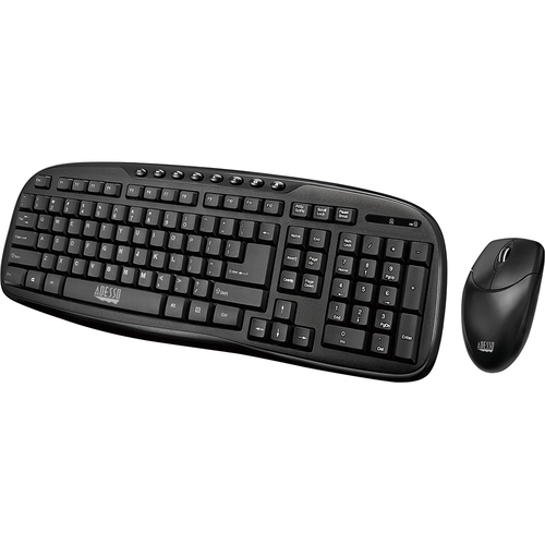 Adesso 2.4 GHz Wireless Desktop Keyboard and Mouse Combo - WKB-1330CB