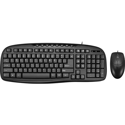 Adesso EasyTouch Desktop USB Multimedia Keyboard and Mouse Combo - AKB-133CB