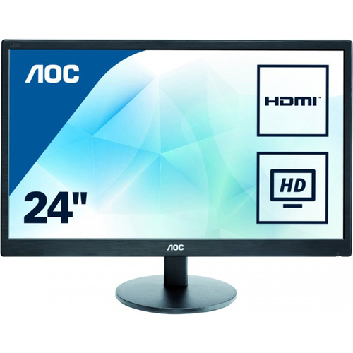 AOC 24` D Sub DVI HDMI Monitor - E2475SWJ