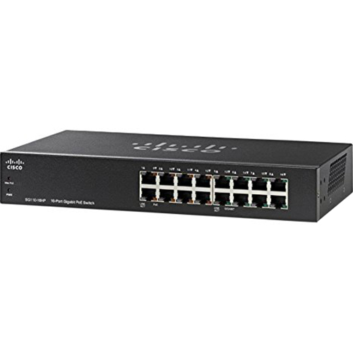 Cisco Linksys 110 Series 16 Port Unmanaged PoE Network Switch - SG110-16HP-NA