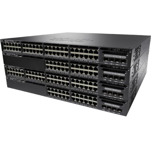 Cisco Linksys 48 Port Full PoE 2x10G LAN Bas Networking Device - WS-C3650-48PD-L