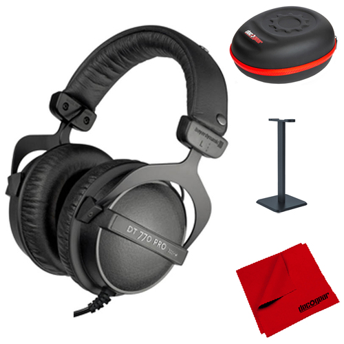 BeyerDynamic DT 770 Pro Closed Dynamic Headphones - 32 Ohm w/ Accessories Bundle
