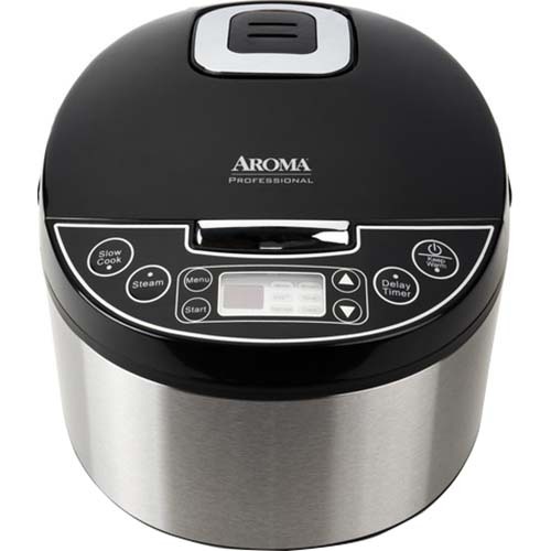 Aroma Professional 12-Cup (Cooked) Digital Rice Cooker, Food Steamer and Slow Cooker
