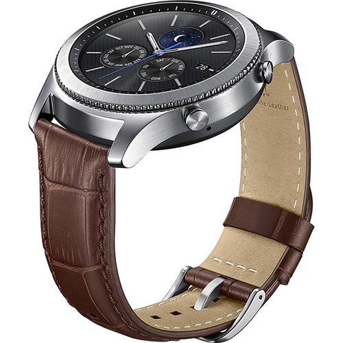 Samsung Gear S3 Alligator Grain Band for Gear S3 Classic & Frontier Watch - Brown