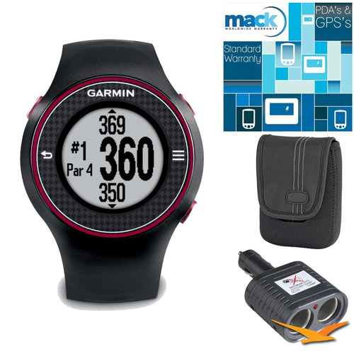 Garmin Approach S3 Black Touchscreen GPS Golf Watch w/ 27,000+ Worldwide Courses Bundle