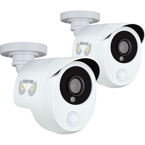 NIGHT OWL 2 Pack Add-On 1080p Wired HD Analog Security Cameras - CAM-2PK-PIRHDA10W-BU