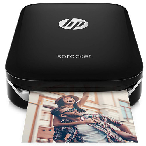 Hewlett Packard Sprocket Portable Photo Printer, X7N08A, Black
