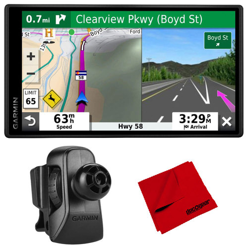Garmin DriveSmart 55 & Traffic 5.5` Display GPS Navigator with Air Vent Mount Bundle