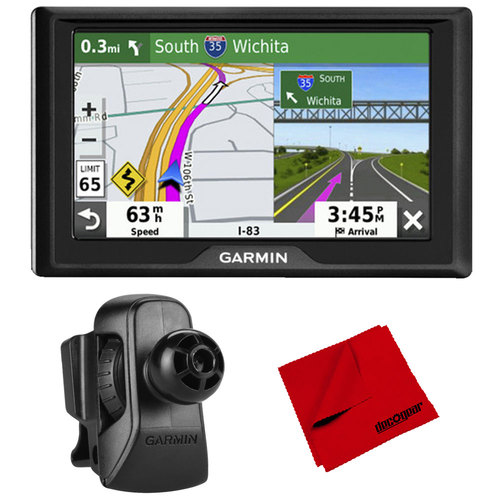 Garmin Drive 52 5` GPS Navigator with Traffic Alerts and Air Vent Mount Bundle