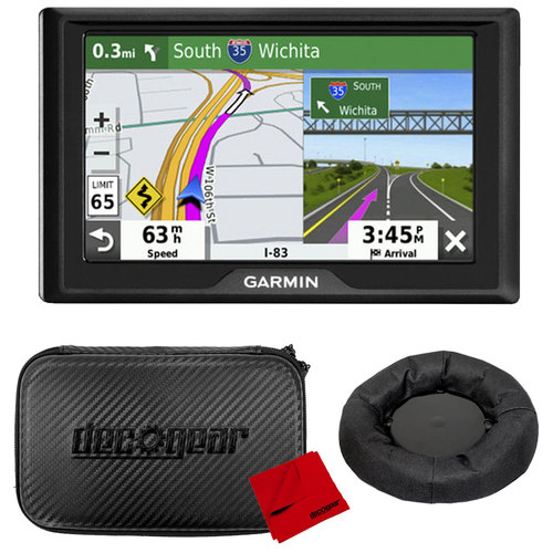 Garmin Drive 52 5` GPS Navigator with Case and Dash Mount Bundle (2019 Model)