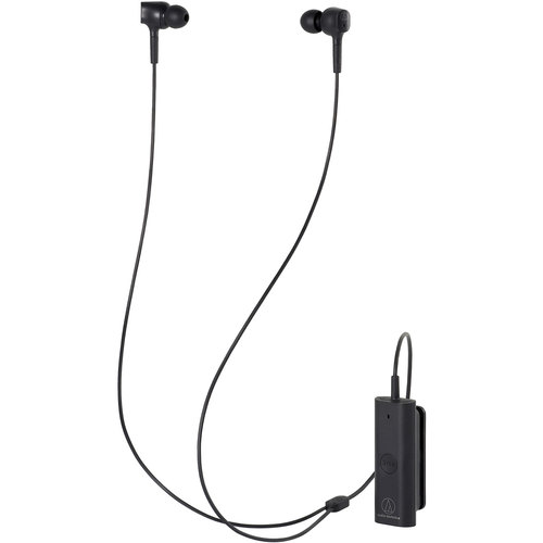 Audio-Technica QuietPoint Wireless In-Ear Active Noise-Cancelling Headphones ATH-ANC100BT-BK