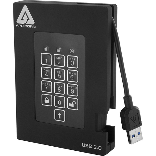 Apricorn 2TB FORTRESS FIPS PORTABLE USB HDD HW ENCRYPTED