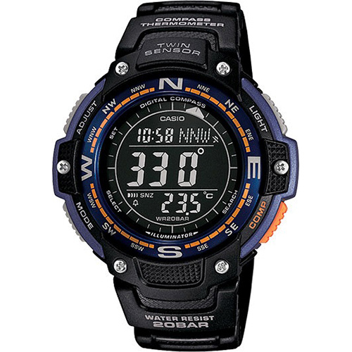 Casio Twin Sensor Digital Compass/Thermometer Watch SGW100-2B