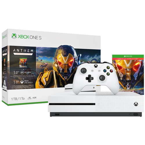 Microsoft Xbox One S 1 TB Bundle: Console with Anthem Legion of Dawn