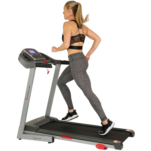 Sunny Health and Fitness Electric Treadmill with Manual Incline and USB Port SF-T7860