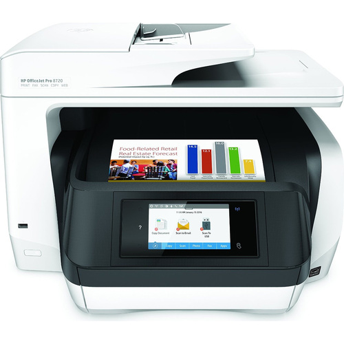 Hewlett Packard Officejet Pro 8720 Photo Wireless Inkjet All-in-One Printer - Refurbished