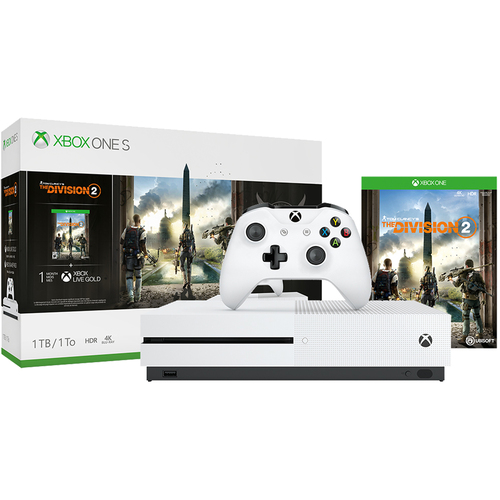 Microsoft Xbox One S Bundle: 1 TB Console with Tom Clancy's The Division 2