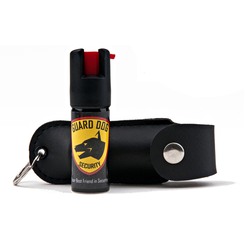 Guard Dog Security 1/2 ounce 18% OC pepper spray w/ Keychain & Soft Case - (Black)(PS-GDOC18-1BK) 
