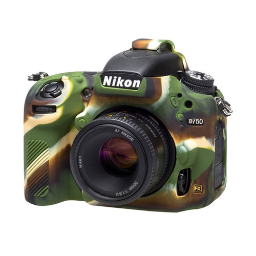 Silicone Protection Cover for Nikon D750 Camera, Camouflage
