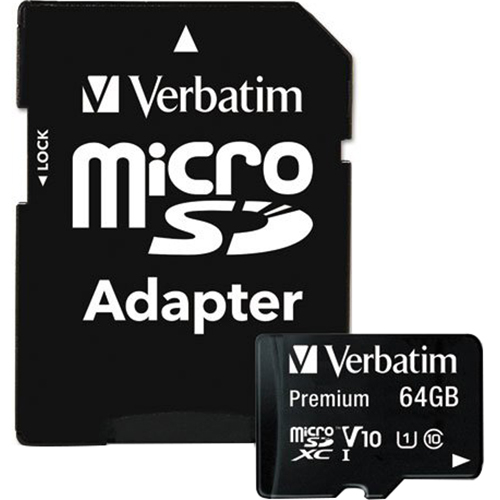 Verbatim 64GB Premium MicroSDXC Clss 10