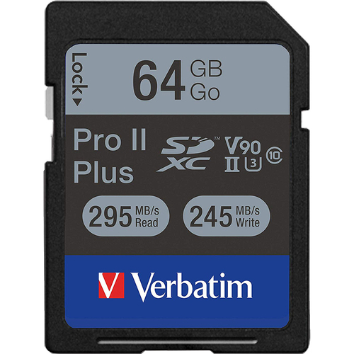 Verbatim 64GB Pro II Plus 1900X SDXC