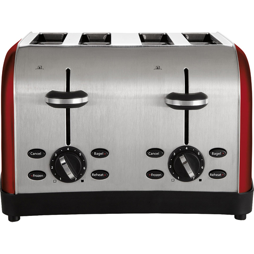 Oster Oster Toaster 4Slice Red Black