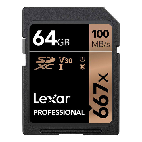 Lexar Professional 667x 64GB SDXC UHS-3 Class 10 Memory Card