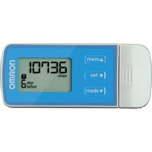 NEW Tri-Axis Technology Omron Pedometer with USB HJ-322U Blue 