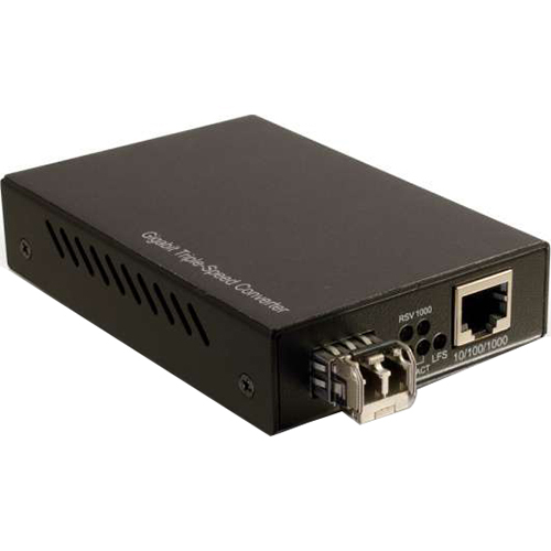 C2G Base-Tx to 1000 Base LC Gigabit Media Converter 10/100/1000 - 26632