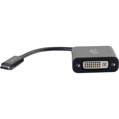 C2G USB-C To DVI-D Video Adapter Converter in Black - 29483