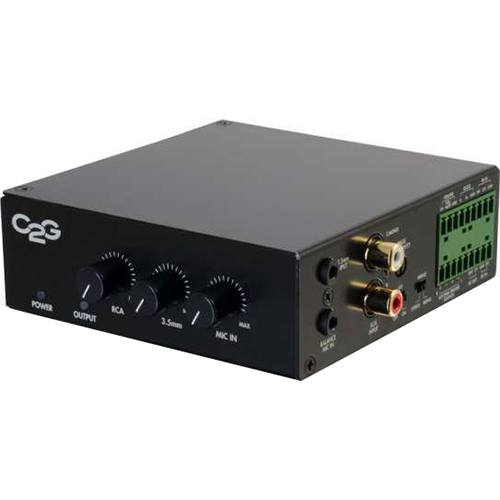 C2G 8 Ohm 50W Audio Amplifier - Plenum Rated - 40880