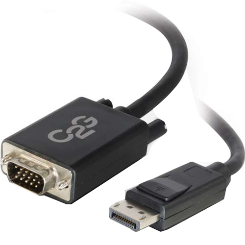 C2G 10ft DisplayPort Male to VGA Male Active Adapter Cable in Black - 54333