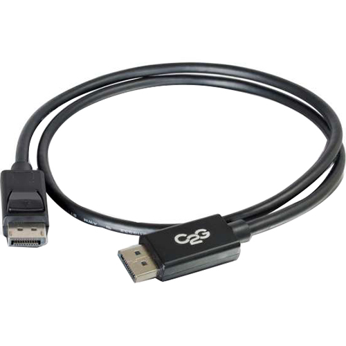 C2G 25ft DisplayPort Cable with Latches 8k UHD M/M in Black - 54404