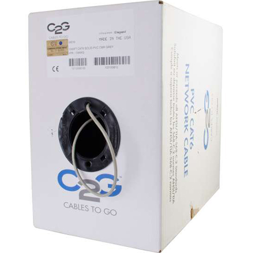 C2G 1000ft Cat6 Bulk Unshielded (UTP) Ethernet Network Cable - 56018