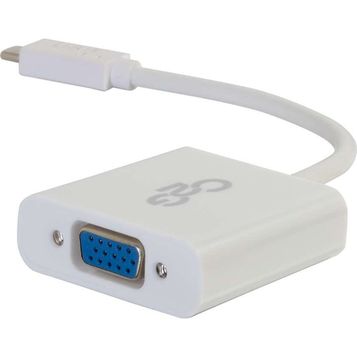 C2G USB 3.1 USB-C to VGA Video Adapter in White - 29472