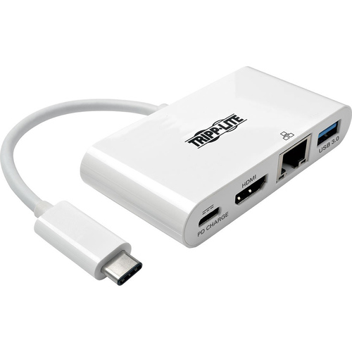 Tripp Lite Adapter HDMI, USB-A, Ethernet & USB-C F--USB-C M White U444-06N-HGU-C