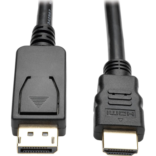 Tripp Lite DisplayPort 1.2 to HDMI Adapter Cable; DP with Latches to HDMI - P582-006-V2
