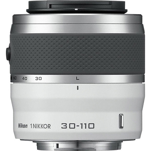Nikon 1 CX Format NIKKOR 30-110mm f/3.8 - 5.6 VR Lens White - Manufacturer Refurbished