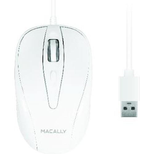 MacAlly 3 Button Optical USB Wired Mouse for Mac and PC - TURBO