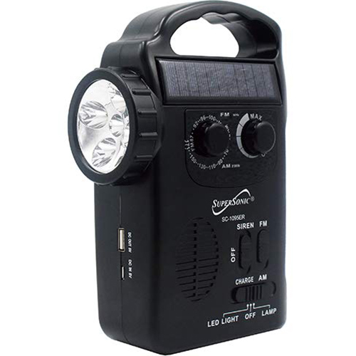 Supersonic Dynamo Radio w/ Flashlight - SC-1095ER