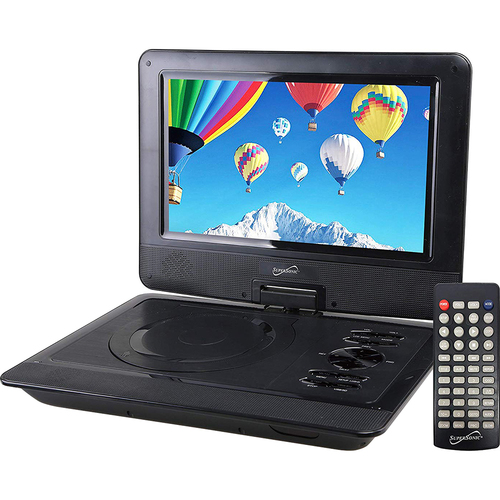 Supersonic 10.1` Portable DVD Player with USB/SD Inputs & Swivel Display - SC-1710DVD