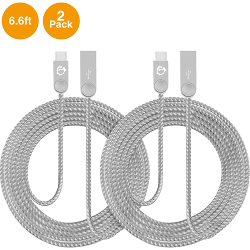 Siig Zinc Alloy USB-C to USB-A Charging & Sync Braided Cable - CB-US0N11-S1
