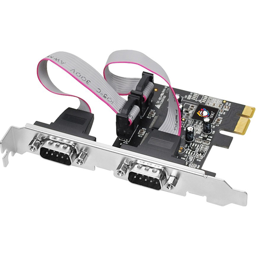 Siig 2-Port RS232 Serial PCIe with 16950 UART - JJ-E02111-S1