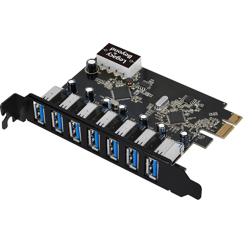 Siig USB 3.0 7-Port Ext PCIe Host Adapter - LB-US0514-S1